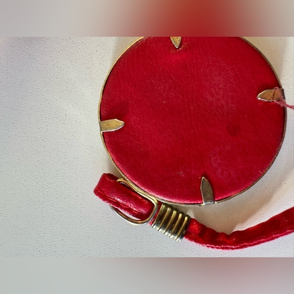 Vintage Kuang Huei 80’s red shoulder strap purse clutch handbag - Picture 6 of 10